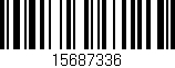 Código de barras (EAN, GTIN, SKU, ISBN): '15687336'