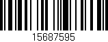 Código de barras (EAN, GTIN, SKU, ISBN): '15687595'