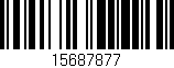 Código de barras (EAN, GTIN, SKU, ISBN): '15687877'