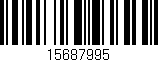 Código de barras (EAN, GTIN, SKU, ISBN): '15687995'