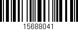 Código de barras (EAN, GTIN, SKU, ISBN): '15688041'