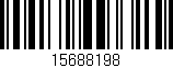 Código de barras (EAN, GTIN, SKU, ISBN): '15688198'
