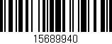 Código de barras (EAN, GTIN, SKU, ISBN): '15689940'