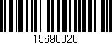 Código de barras (EAN, GTIN, SKU, ISBN): '15690026'