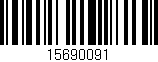 Código de barras (EAN, GTIN, SKU, ISBN): '15690091'