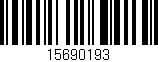 Código de barras (EAN, GTIN, SKU, ISBN): '15690193'
