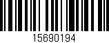 Código de barras (EAN, GTIN, SKU, ISBN): '15690194'