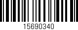 Código de barras (EAN, GTIN, SKU, ISBN): '15690340'