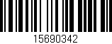 Código de barras (EAN, GTIN, SKU, ISBN): '15690342'