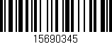 Código de barras (EAN, GTIN, SKU, ISBN): '15690345'