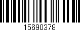 Código de barras (EAN, GTIN, SKU, ISBN): '15690378'