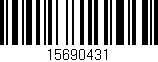 Código de barras (EAN, GTIN, SKU, ISBN): '15690431'