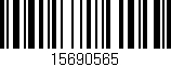 Código de barras (EAN, GTIN, SKU, ISBN): '15690565'