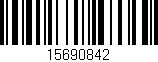 Código de barras (EAN, GTIN, SKU, ISBN): '15690842'
