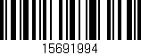 Código de barras (EAN, GTIN, SKU, ISBN): '15691994'