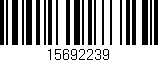 Código de barras (EAN, GTIN, SKU, ISBN): '15692239'