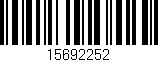 Código de barras (EAN, GTIN, SKU, ISBN): '15692252'