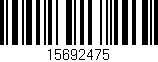 Código de barras (EAN, GTIN, SKU, ISBN): '15692475'