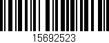 Código de barras (EAN, GTIN, SKU, ISBN): '15692523'