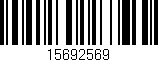 Código de barras (EAN, GTIN, SKU, ISBN): '15692569'