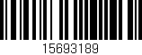 Código de barras (EAN, GTIN, SKU, ISBN): '15693189'