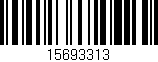 Código de barras (EAN, GTIN, SKU, ISBN): '15693313'