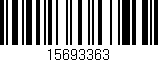 Código de barras (EAN, GTIN, SKU, ISBN): '15693363'
