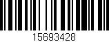 Código de barras (EAN, GTIN, SKU, ISBN): '15693428'
