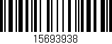 Código de barras (EAN, GTIN, SKU, ISBN): '15693938'