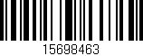Código de barras (EAN, GTIN, SKU, ISBN): '15698463'