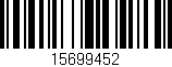 Código de barras (EAN, GTIN, SKU, ISBN): '15699452'
