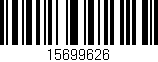 Código de barras (EAN, GTIN, SKU, ISBN): '15699626'