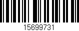 Código de barras (EAN, GTIN, SKU, ISBN): '15699731'