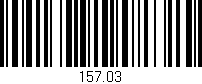 Código de barras (EAN, GTIN, SKU, ISBN): '157.03'