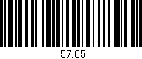 Código de barras (EAN, GTIN, SKU, ISBN): '157.05'