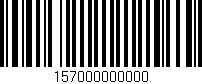 Código de barras (EAN, GTIN, SKU, ISBN): '157000000000'