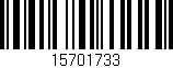 Código de barras (EAN, GTIN, SKU, ISBN): '15701733'