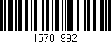 Código de barras (EAN, GTIN, SKU, ISBN): '15701992'