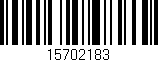Código de barras (EAN, GTIN, SKU, ISBN): '15702183'