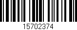 Código de barras (EAN, GTIN, SKU, ISBN): '15702374'