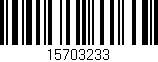 Código de barras (EAN, GTIN, SKU, ISBN): '15703233'