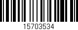 Código de barras (EAN, GTIN, SKU, ISBN): '15703534'