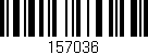 Código de barras (EAN, GTIN, SKU, ISBN): '157036'