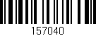 Código de barras (EAN, GTIN, SKU, ISBN): '157040'