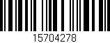 Código de barras (EAN, GTIN, SKU, ISBN): '15704278'