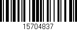 Código de barras (EAN, GTIN, SKU, ISBN): '15704837'