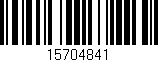 Código de barras (EAN, GTIN, SKU, ISBN): '15704841'