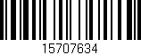 Código de barras (EAN, GTIN, SKU, ISBN): '15707634'