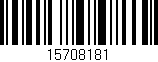 Código de barras (EAN, GTIN, SKU, ISBN): '15708181'