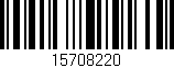 Código de barras (EAN, GTIN, SKU, ISBN): '15708220'